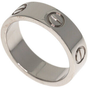 CARTIER Authentic 18k Silver Love Ring #51